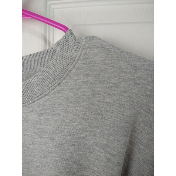 Athleta Woman M Yoga Back Toe Grey Sweatshirt LS Activewear Workout Gym - Picture 3 of 12